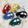 Korean spring children's crossbody bag, cartoon car coin purse, fashionable, casual and cute baby bag, versatile shoulder bag details Picture